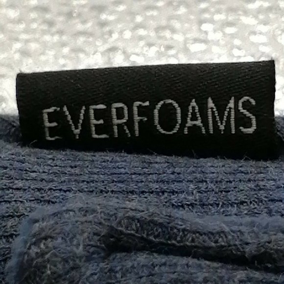 Everfoams Mens Flat Heel Thong Slipper‎ Cushioned Insole Navy Blue Sz M 9-10 - Picture 8 of 9